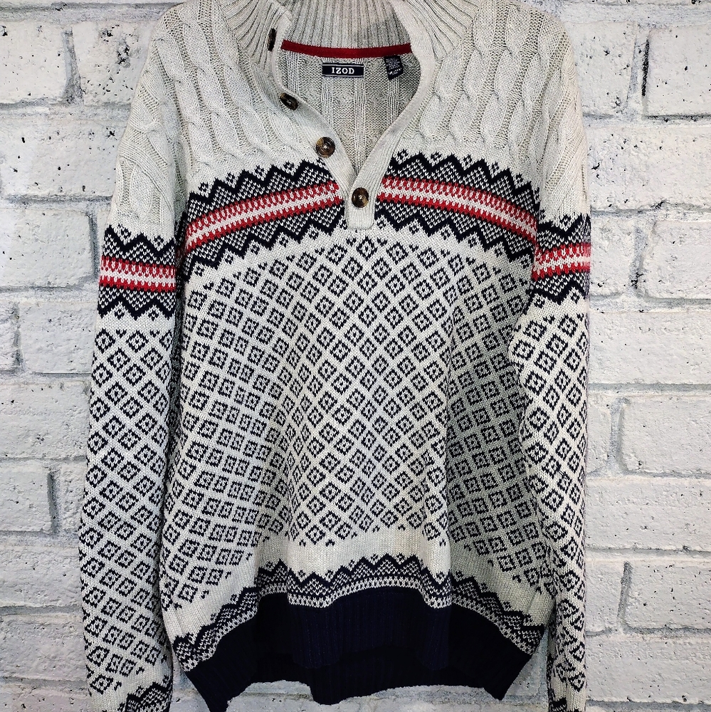 IZOD Sweater Winter Men's XXL Like New